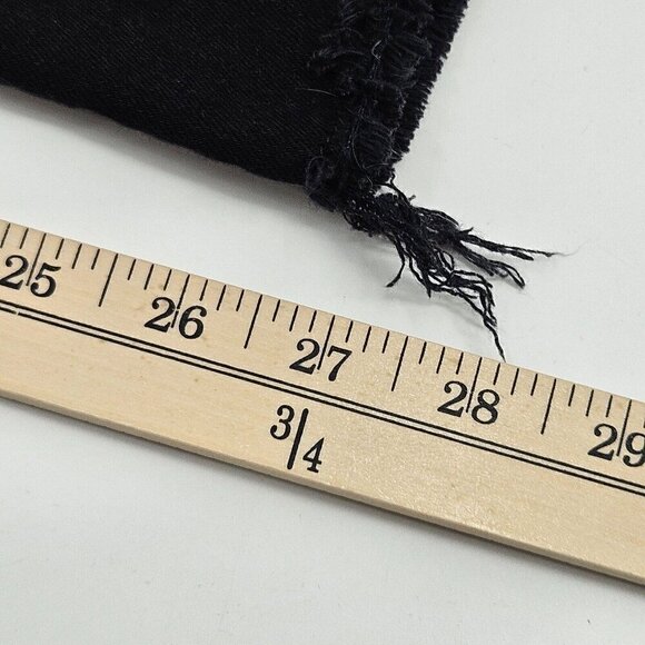 Nili Lotan Skinny Jean Black Frayed Hem Women’s Size 28 Classic Denim Minimalist - Picture 10 of 10